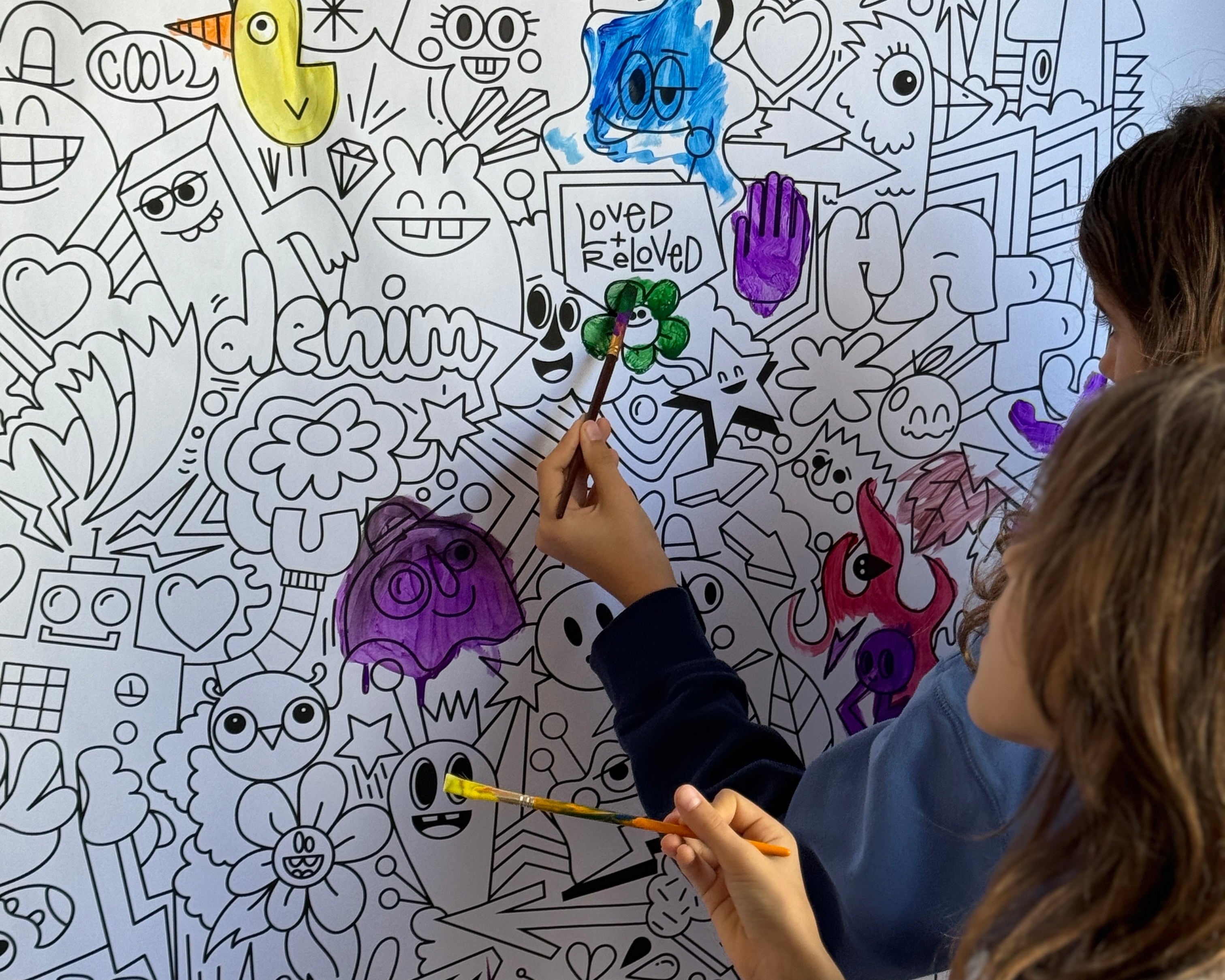 Color Outside the Lines: Kudro Kids Doodle Painting at Field + Supply Spring Market