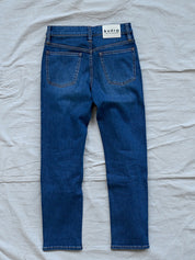 Kudro Kids The Destroy Skinny leg denim jeans full image of rear with back pockets