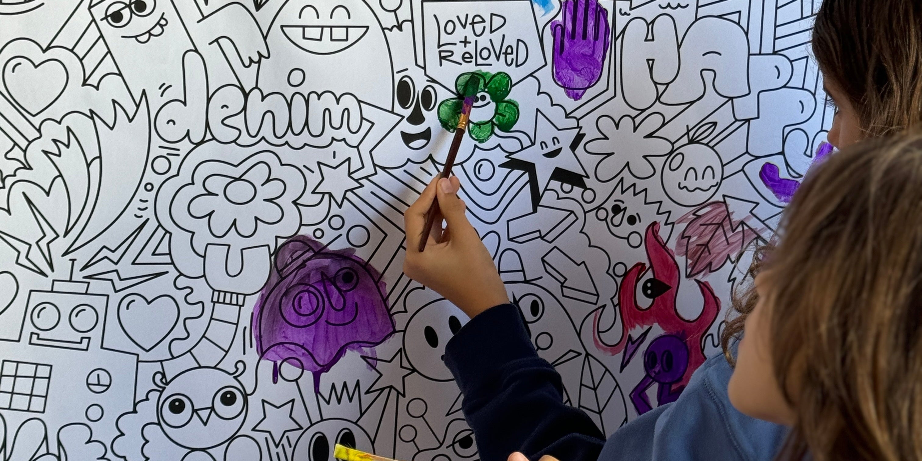 Color Outside the Lines: Kudro Kids Doodle Painting at Field + Supply Spring Market