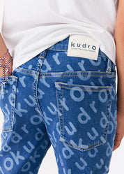 kudro  kids straight jean back photo with back patch